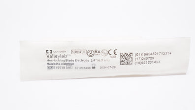 Covidien E1551X Valleylab Hex-Locking Blade Electrode 2.4inch